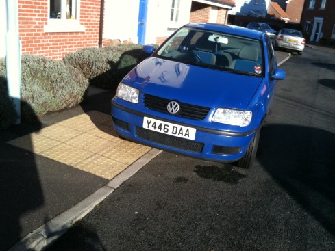 Blocking a dropped kerb