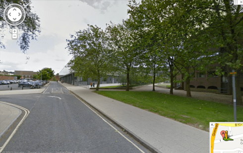 Rope walk, an attractive pedestrian approach to the college